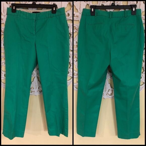 Talbots Womens curvy green crop pants size 4 - Picture 2 of 7